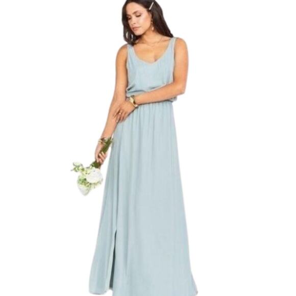 Show Me Your Mumu Kendall Maxi Dress Sage Crisp NWT Size Large - Picture 1 of 3